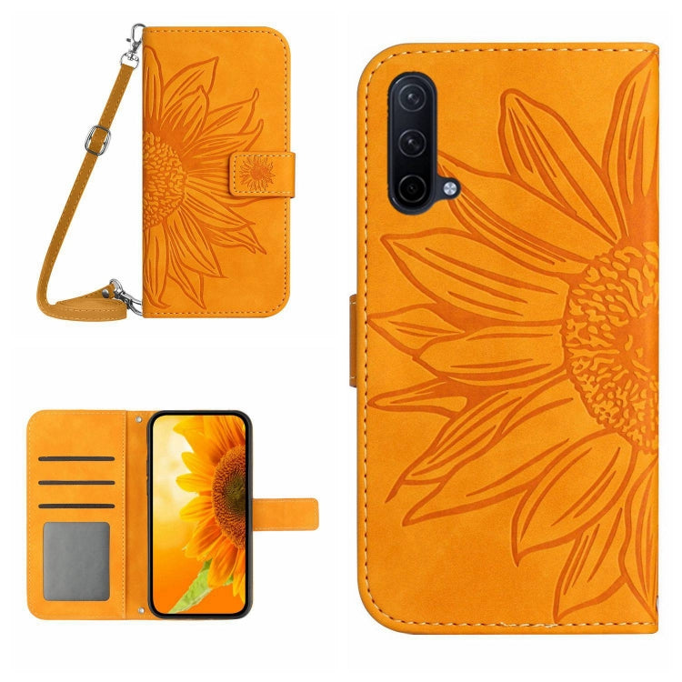 Skin Feel Custodia per cellulare in pelle con motivo a fiori di sole con cordino, For OnePlus Nord CE 2 5G, For OnePlus Nord CE 2 Lite/Realme 9 Pro 5G