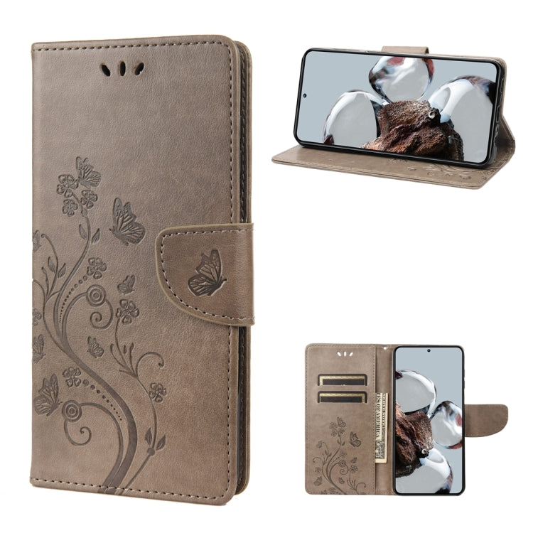 Custodia per cellulare in pelle con motivo floreale a farfalla, For Samsung Galaxy A14 5G, For Xiaomi 12T / 12T Pro / Redmi K50 Ultra, For Google Pixel 7 5G