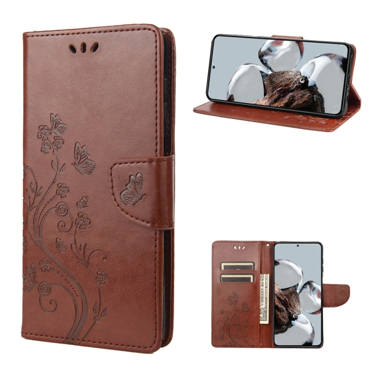 Custodia per cellulare in pelle con motivo floreale a farfalla, For Samsung Galaxy A14 5G, For Xiaomi 12T / 12T Pro / Redmi K50 Ultra, For Google Pixel 7 5G