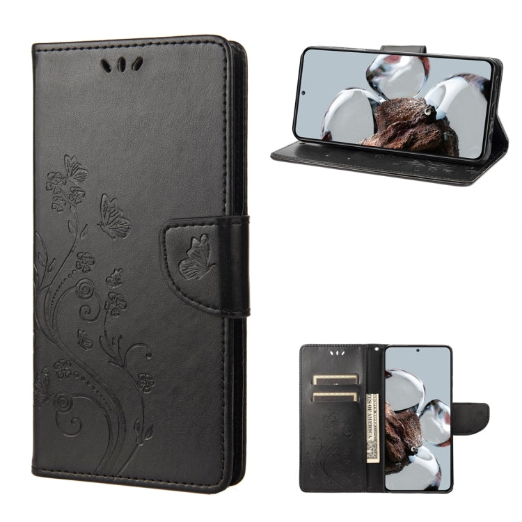 Custodia per cellulare in pelle con motivo floreale a farfalla, For Samsung Galaxy A14 5G, For Xiaomi 12T / 12T Pro / Redmi K50 Ultra, For Google Pixel 7 5G