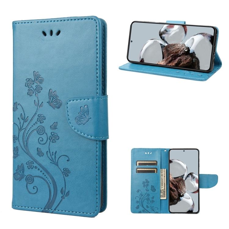 Custodia per cellulare in pelle con motivo floreale a farfalla, For Samsung Galaxy A14 5G, For Xiaomi 12T / 12T Pro / Redmi K50 Ultra, For Google Pixel 7 5G