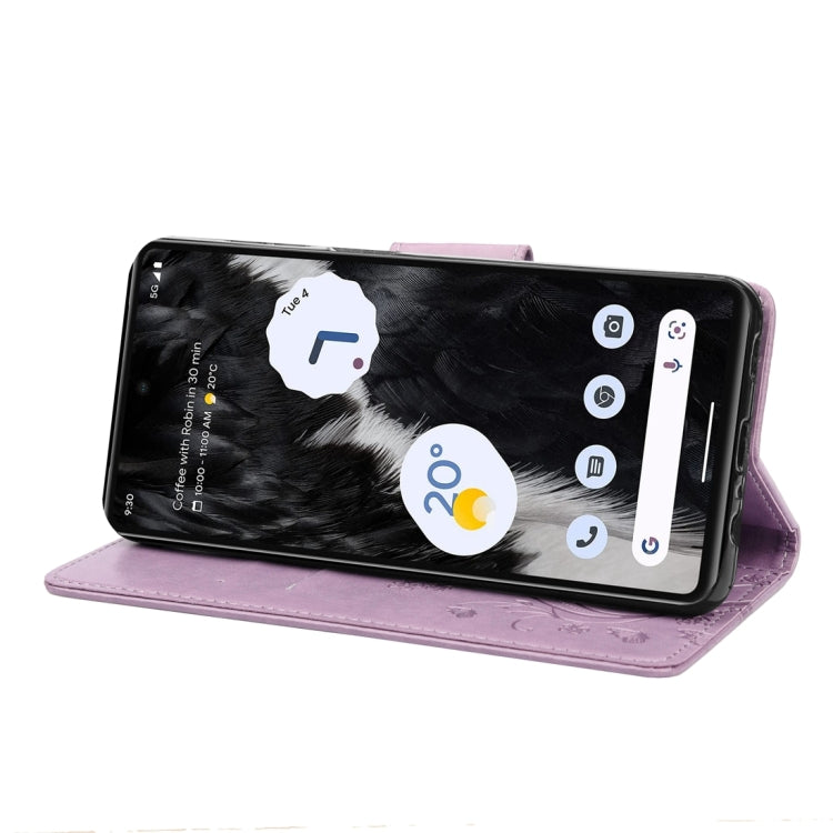 Custodia per cellulare in pelle con motivo floreale a farfalla, For Google Pixel 7 Pro 5G