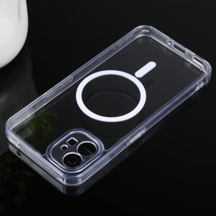 Custodia per cellulare Magsafe in acrilico trasparente a quattro angoli con airbag in TPU, For Nothing Phone 1