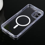 Custodia per cellulare Magsafe in acrilico trasparente a quattro angoli con airbag in TPU, For Nothing Phone 1