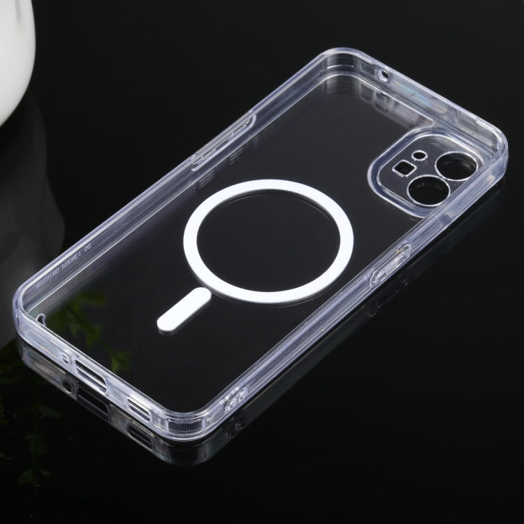 Custodia per cellulare Magsafe in acrilico trasparente a quattro angoli con airbag in TPU, For Nothing Phone 1