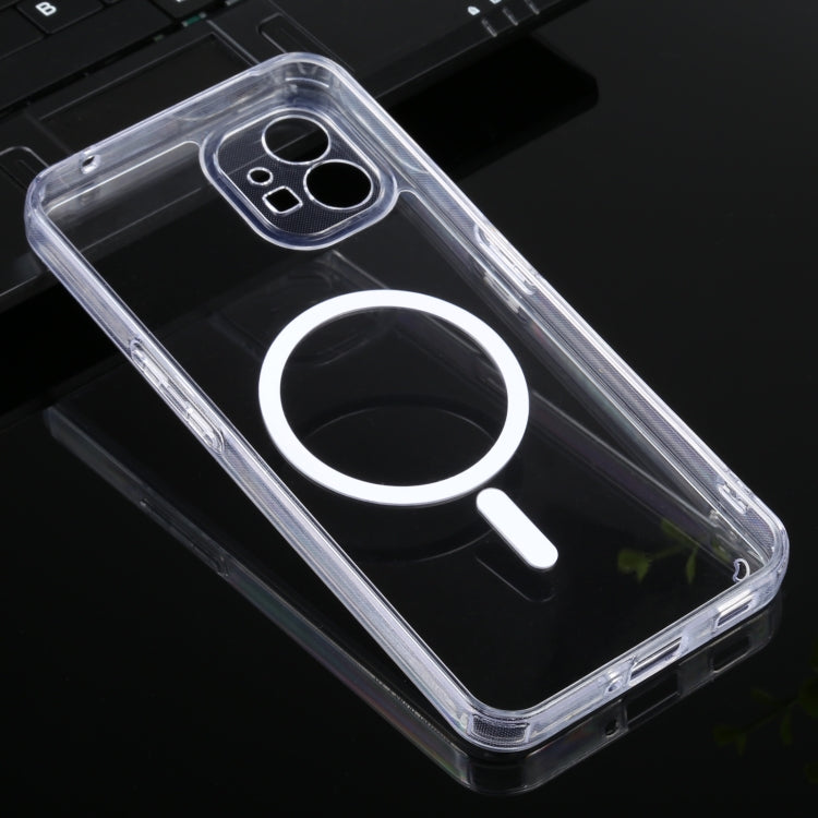 Custodia per cellulare Magsafe in acrilico trasparente a quattro angoli con airbag in TPU, For Nothing Phone 1