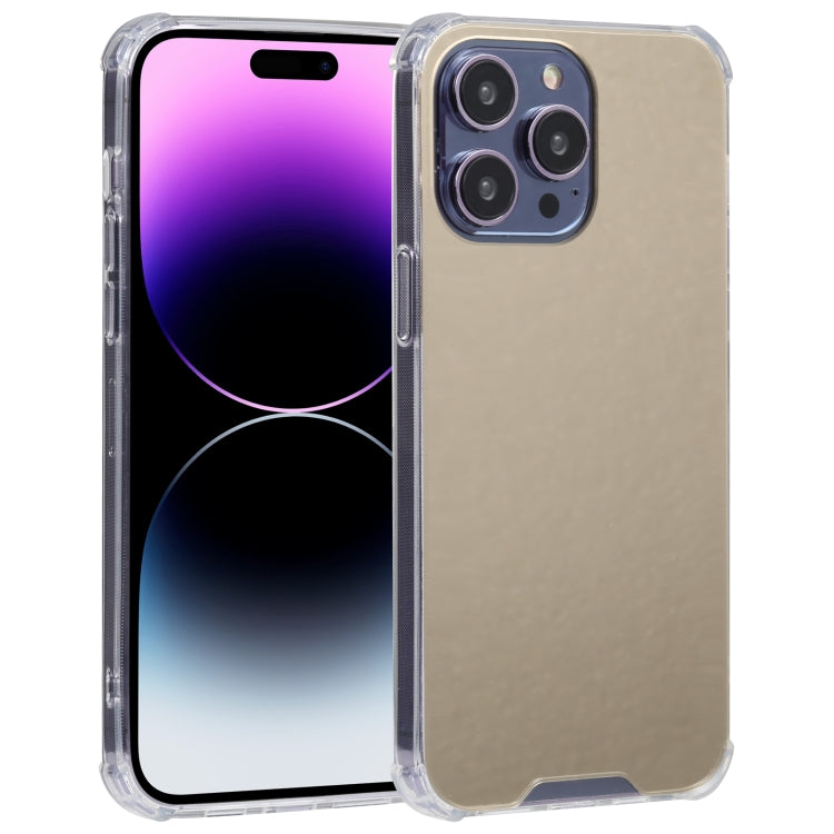 Custodia per telefono in TPU a quattro gocce in acrilico a specchio elettrolitico, For iPhone 14, For iPhone 14 Plus, For iPhone 14 Pro, For iPhone 14 Pro Max