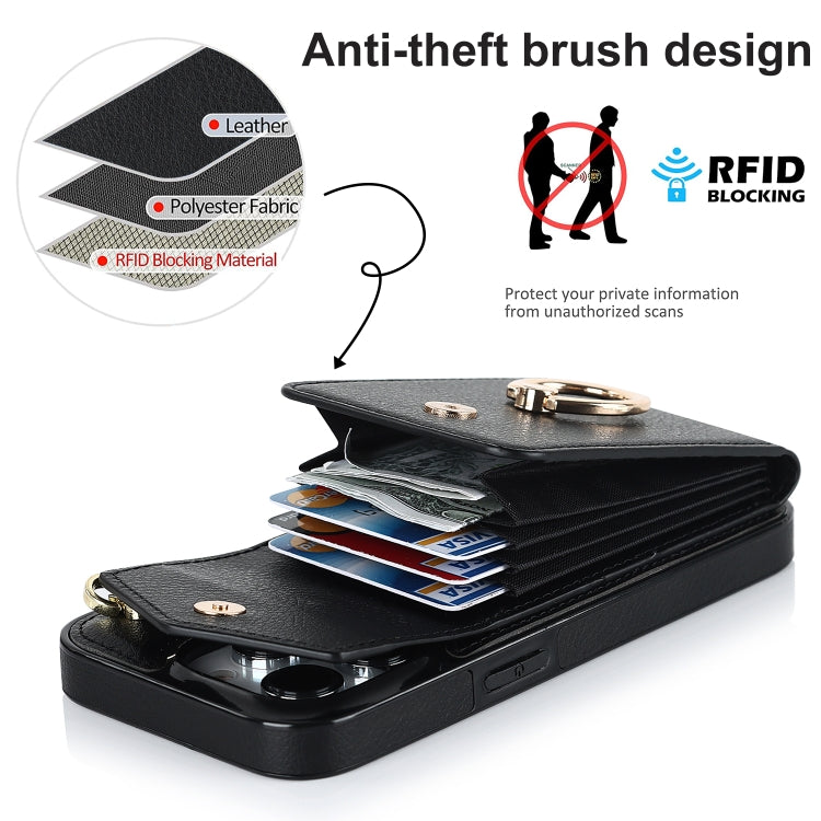 Custodia per telefono con slot per schede RFID antifurto, For iPhone 13 Pro Max, For iPhone 13 Pro, For iPhone 13, For iPhone 13 mini