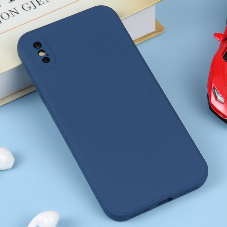 Custodia per telefono Magsafe antiurto in silicone liquido a copertura totale, For iPhone X / XS, For iPhone XR, For iPhone XS Max