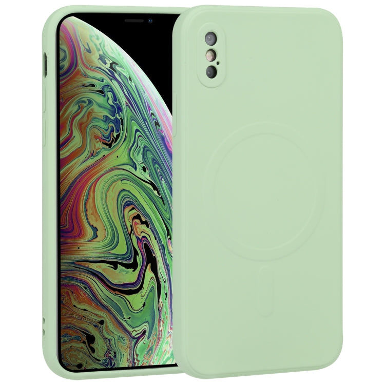 Custodia per telefono Magsafe antiurto in silicone liquido a copertura totale, For iPhone X / XS, For iPhone XR, For iPhone XS Max