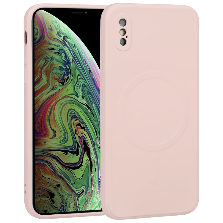 Custodia per telefono Magsafe antiurto in silicone liquido a copertura totale, For iPhone X / XS, For iPhone XR, For iPhone XS Max