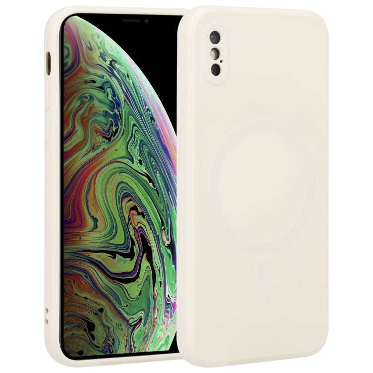 Custodia per telefono Magsafe antiurto in silicone liquido a copertura totale, For iPhone X / XS, For iPhone XR, For iPhone XS Max
