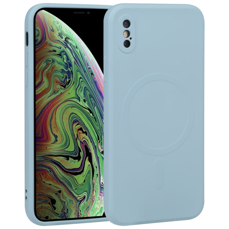 Custodia per telefono Magsafe antiurto in silicone liquido a copertura totale, For iPhone X / XS, For iPhone XR, For iPhone XS Max