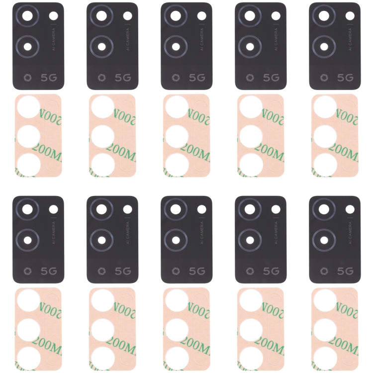 Obiettivo per fotocamera posteriore da 10 pezzi, For Xiaomi Redmi Note 11SE, For Xiaomi Poco F4 GT, For Xiaomi Redmi K40S/Poco F4, For Xiaomi Redmi Note 11E/Redmi 10 5G/Redmi 11 Prime 5G, For Xiaomi Black Shark 4S/Black Shark 4S Pro