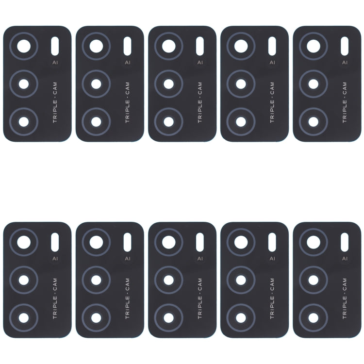 10pcs Rear Camera Lens, For Xiaomi Redmi Note 11SE, For Xiaomi Poco F4 GT, For Xiaomi Redmi K40S/Poco F4, For Xiaomi Redmi Note 11E/Redmi 10 5G/Redmi 11 Prime 5G, For Xiaomi Black Shark 4S/Black Shark 4S Pro