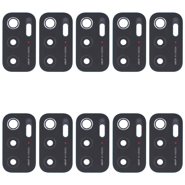 10pcs Rear Camera Lens, For Xiaomi Redmi Note 11SE, For Xiaomi Poco F4 GT, For Xiaomi Redmi K40S/Poco F4, For Xiaomi Redmi Note 11E/Redmi 10 5G/Redmi 11 Prime 5G, For Xiaomi Black Shark 4S/Black Shark 4S Pro