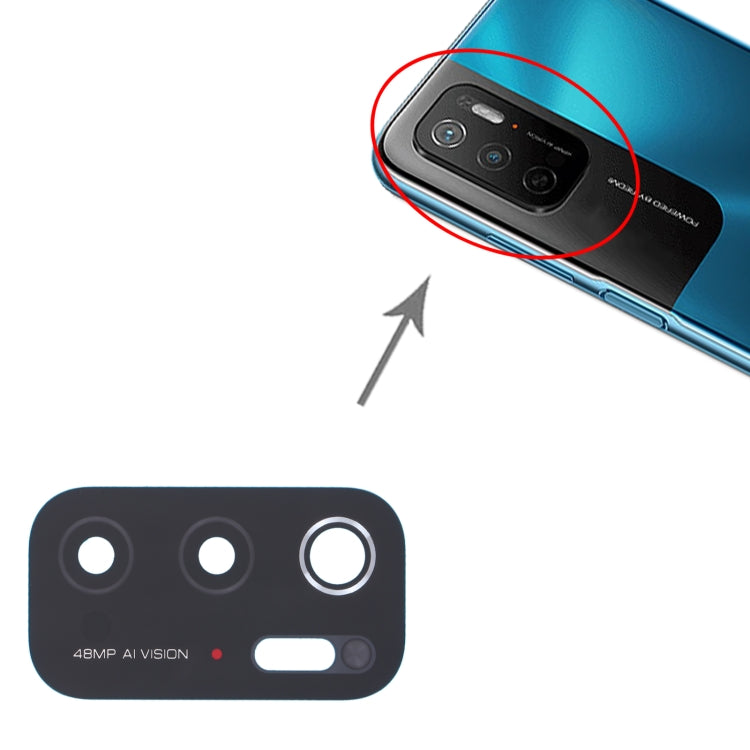 10pcs Rear Camera Lens, For Xiaomi Redmi Note 11SE, For Xiaomi Poco F4 GT, For Xiaomi Redmi K40S/Poco F4, For Xiaomi Redmi Note 11E/Redmi 10 5G/Redmi 11 Prime 5G, For Xiaomi Black Shark 4S/Black Shark 4S Pro