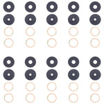 Obiettivo per fotocamera posteriore da 10 pezzi, For Xiaomi Redmi Note 11SE, For Xiaomi Poco F4 GT, For Xiaomi Redmi K40S/Poco F4, For Xiaomi Redmi Note 11E/Redmi 10 5G/Redmi 11 Prime 5G, For Xiaomi Black Shark 4S/Black Shark 4S Pro