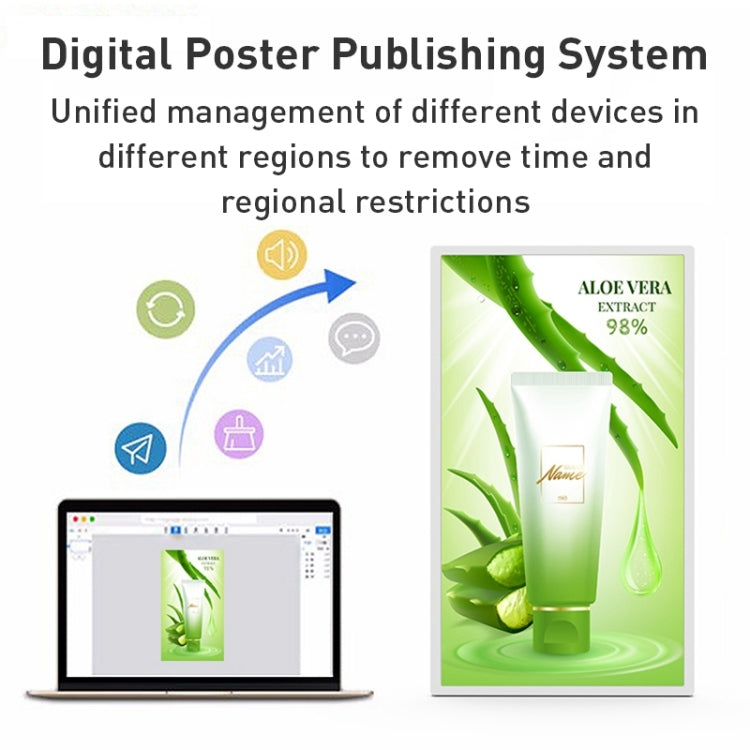 Macchina pubblicitaria con display IPS 32 pollici Android 12