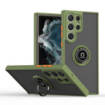 Q Shadow I Ring Holder PC e custodia per telefono ibrida in TPU, For Samsung Galaxy S23 Ultra 5G