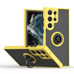 Q Shadow I Ring Holder PC e custodia per telefono ibrida in TPU, For Samsung Galaxy S23 Ultra 5G