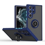 Q Shadow I Ring Holder PC e custodia per telefono ibrida in TPU, For Samsung Galaxy S23 Ultra 5G