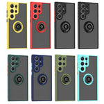 Q Shadow I Ring Holder PC e custodia per telefono ibrida in TPU, For Samsung Galaxy S23 Ultra 5G