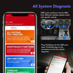 Strumento di diagnosi guasti auto ThinkDiag SP164-O OBD2 con software gratuito e DEMO, with a Free Software and DEMO