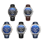 Orologio da uomo d'affari multifunzionale Ochstin 5039C Luminoso orologio al quarzo in pelle impermeabile