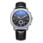 Orologio da uomo d'affari multifunzionale Ochstin 5039C Luminoso orologio al quarzo in pelle impermeabile