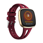 Per Fitbit Versa 3/4 Cinturino sottile in silicone con goccia d'acqua, S, L
