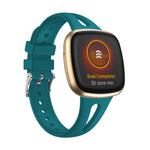 Per Fitbit Versa 3/4 Cinturino sottile in silicone con goccia d'acqua, S, L