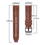 Cinturino per orologio in pelle di silicone con struttura in bambù, For Huawei GT 3 Pro 46mm