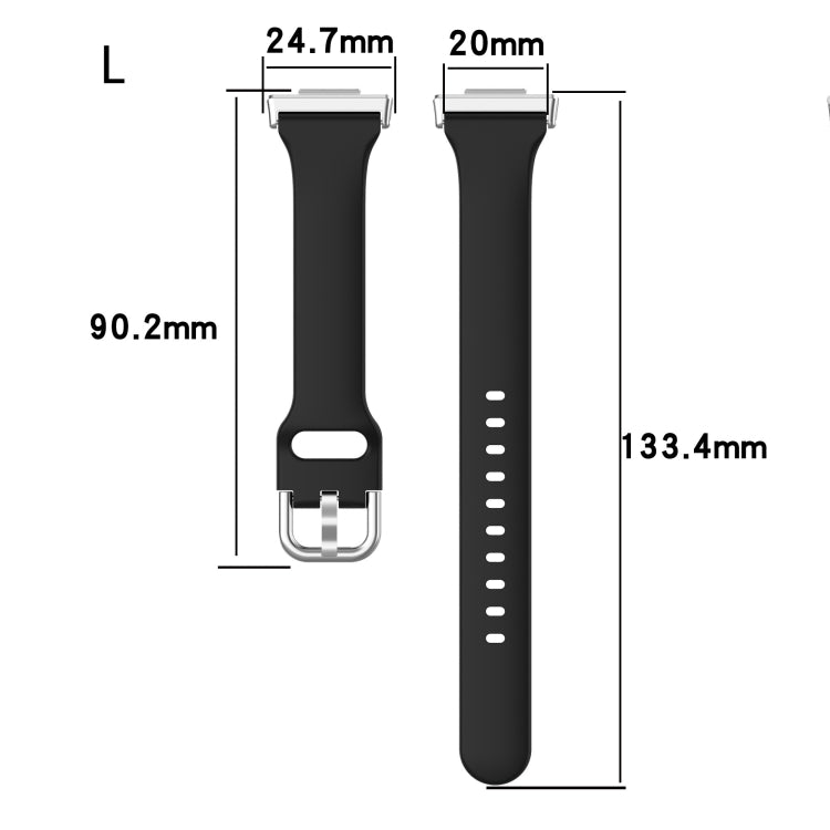 Per Huawei Watch Fit 2 cinturino in silicone a vita piccola, L