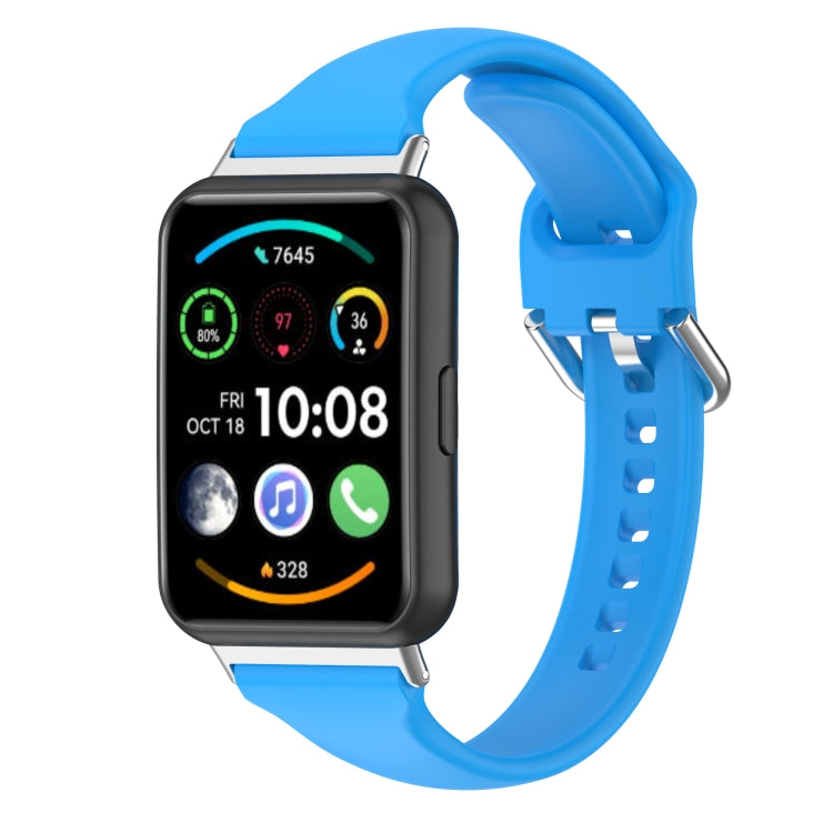 Per Huawei Watch Fit 2 cinturino in silicone a vita piccola, L
