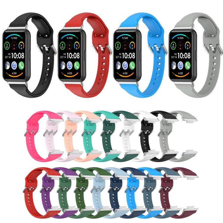 Per Huawei Watch Fit 2 cinturino in silicone a vita piccola, L