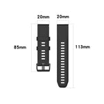 Per cinturino da polso Garmin Fenix 6S 20 mm a sgancio rapido con cinturino da polso ufficiale, with Plastic Button, with Metal Button