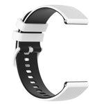 Cinturino in silicone bicolore con trama scozzese piccola, For Suunto 5 Peak