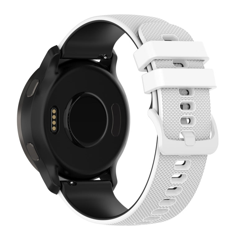 Cinturino in silicone bicolore con trama scozzese piccola, For Suunto 5 Peak