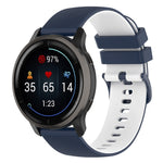 Cinturino in silicone bicolore con trama scozzese piccola, For Suunto 5 Peak