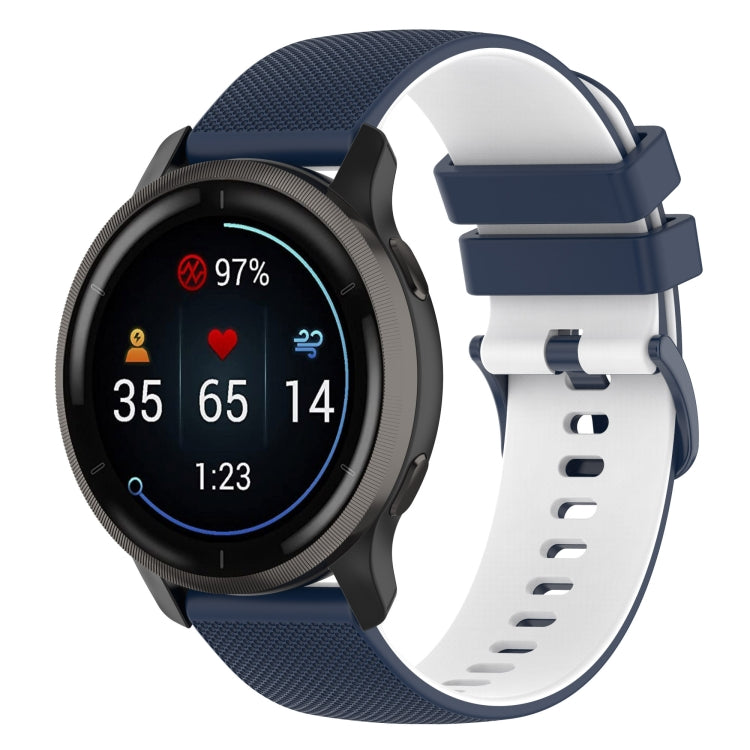 Cinturino in silicone bicolore con trama scozzese piccola, For Suunto 5 Peak