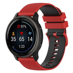 Cinturino in silicone bicolore con trama scozzese piccola, For Suunto 5 Peak