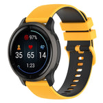 Cinturino in silicone bicolore con trama scozzese piccola, For Suunto 5 Peak