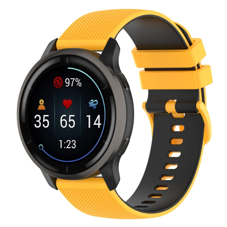 Cinturino in silicone bicolore con trama scozzese piccola, For Suunto 5 Peak