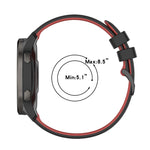 Cinturino in silicone bicolore con trama scozzese piccola, For Suunto 5 Peak