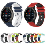 Cinturino in silicone bicolore con trama scozzese piccola, For Suunto 5 Peak