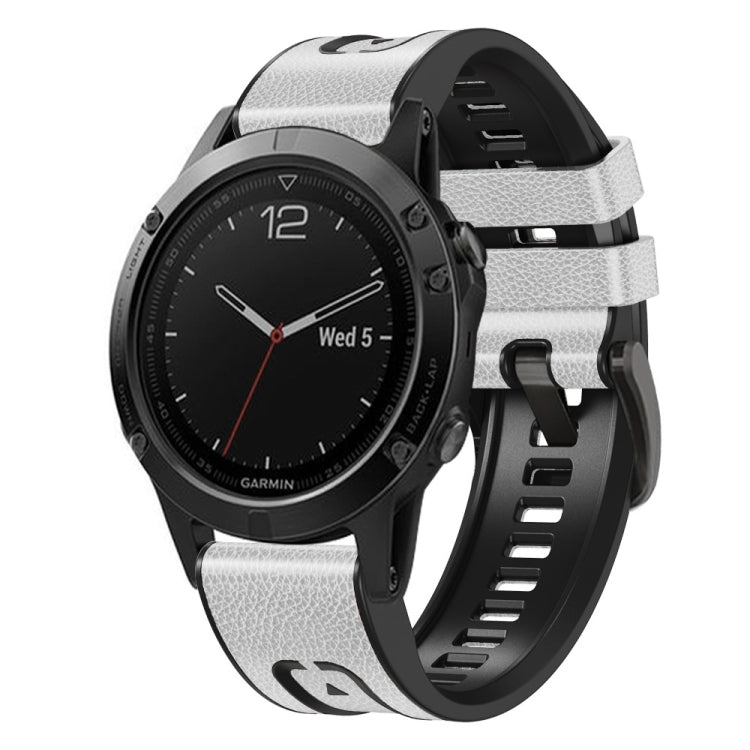 Cinturino in pelle di silicone a sgancio rapido, For Garmin Fenix 7