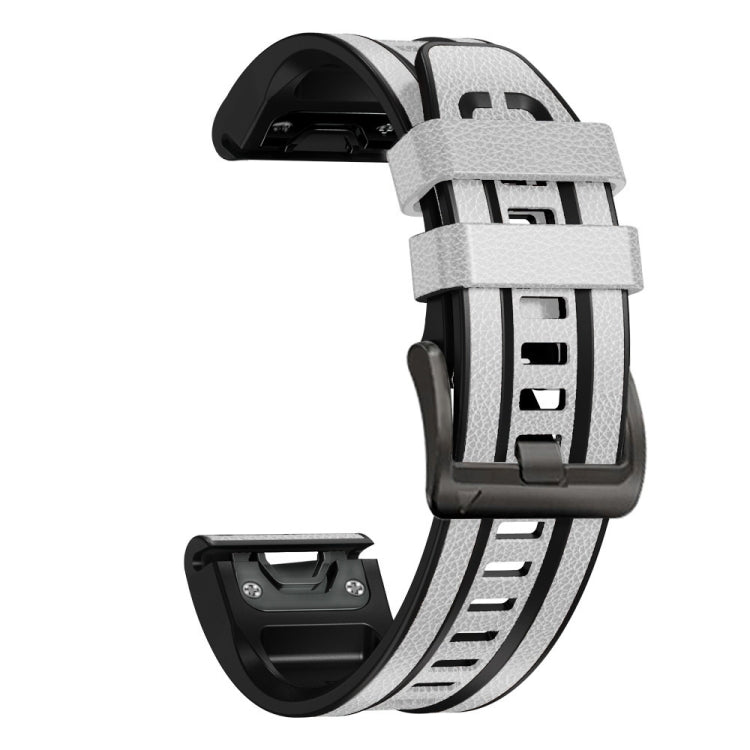Cinturino in pelle di silicone a sgancio rapido, For Garmin Fenix 7