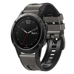 Cinturino in pelle di silicone a sgancio rapido, For Garmin Fenix 7