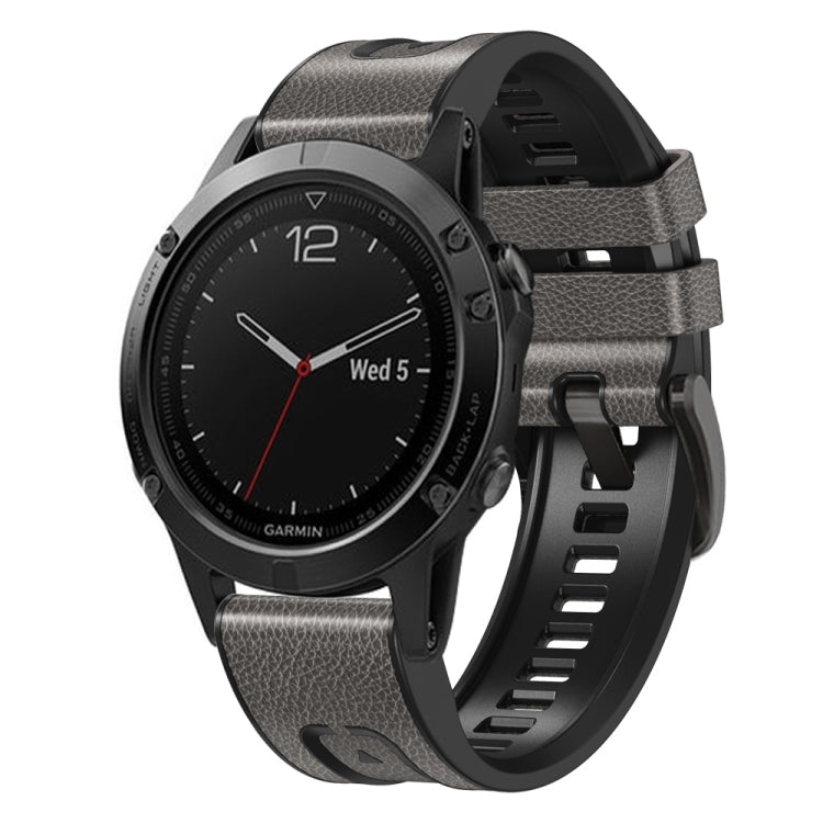 Cinturino in pelle di silicone a sgancio rapido, For Garmin Fenix 7